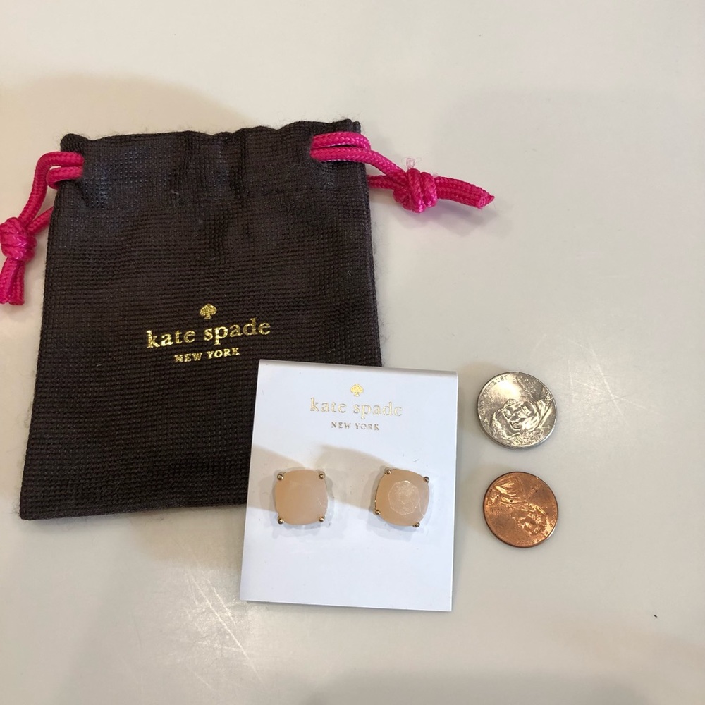 Kate Spade Pink Studs - Picture 3 of 3